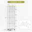 4 Tier Glass Display Cabinet