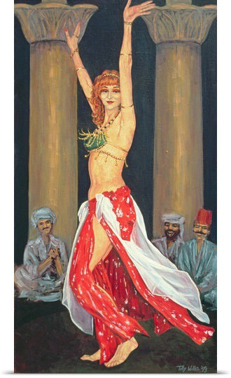 «Driston Belly Dancer» - Impression, H 48 po x l 26 po x P 1,5 po, Toile