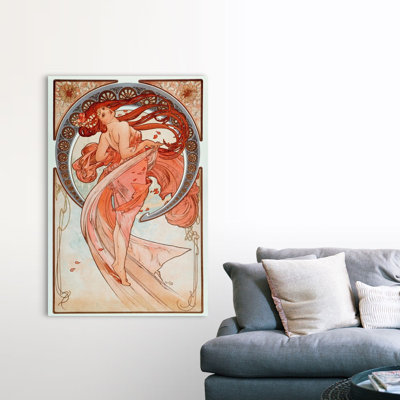 La danse Lithographs Series par Alphonse Marie Mucha-impression sur toile