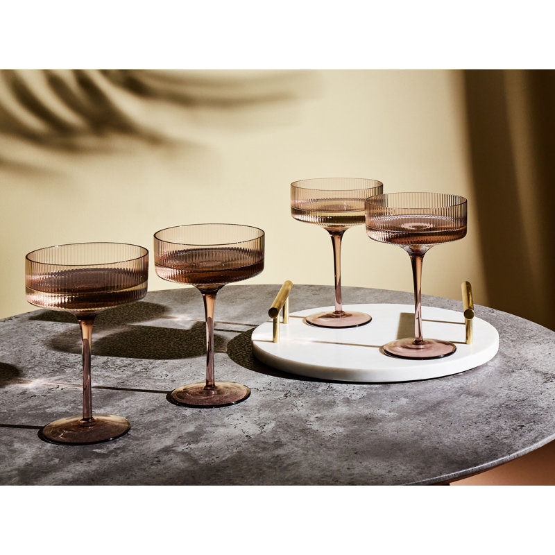 Allasia 330ml Handmade White Wine Glass Set