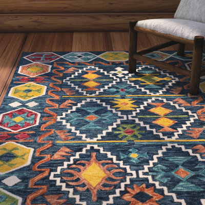 Deyoung Hand Tufted Wool Southwestern Rug