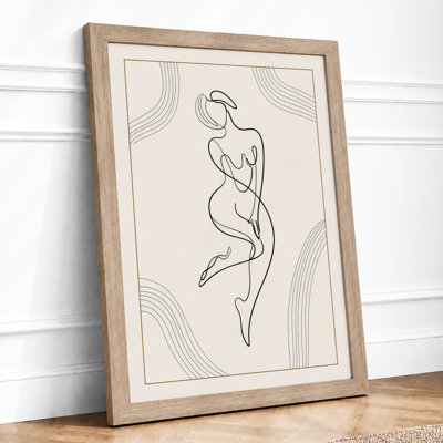 Seated Contemplation Minimalist - Print