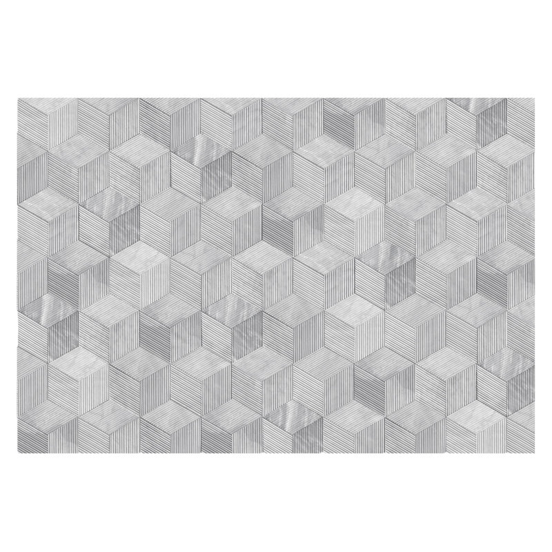 Hexagon natural marble tile, Natural/Gray