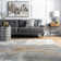 Ogrady Modern Abstract Power Loom Silver Rug