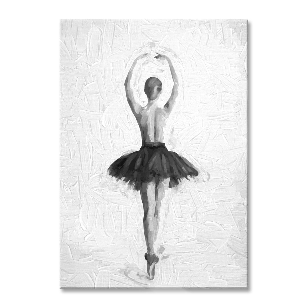 Glasbild Ballerina mit Nackten Oberkörper