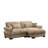 Over Size Modern Two-Seater Sofa With Ottoman, Comfy Couch-1570497388
