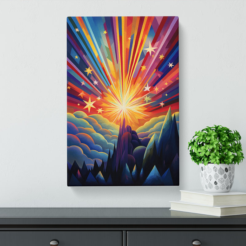Shooting Star Orphism No.3 - Wrapped Canvas, 50cm H x 35cm W x 3cm D