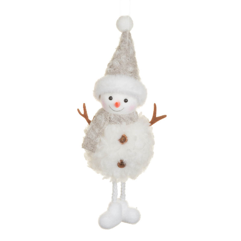 Ensemble de 10 poupées bonhomme de neige avec écharpe Fluffy
