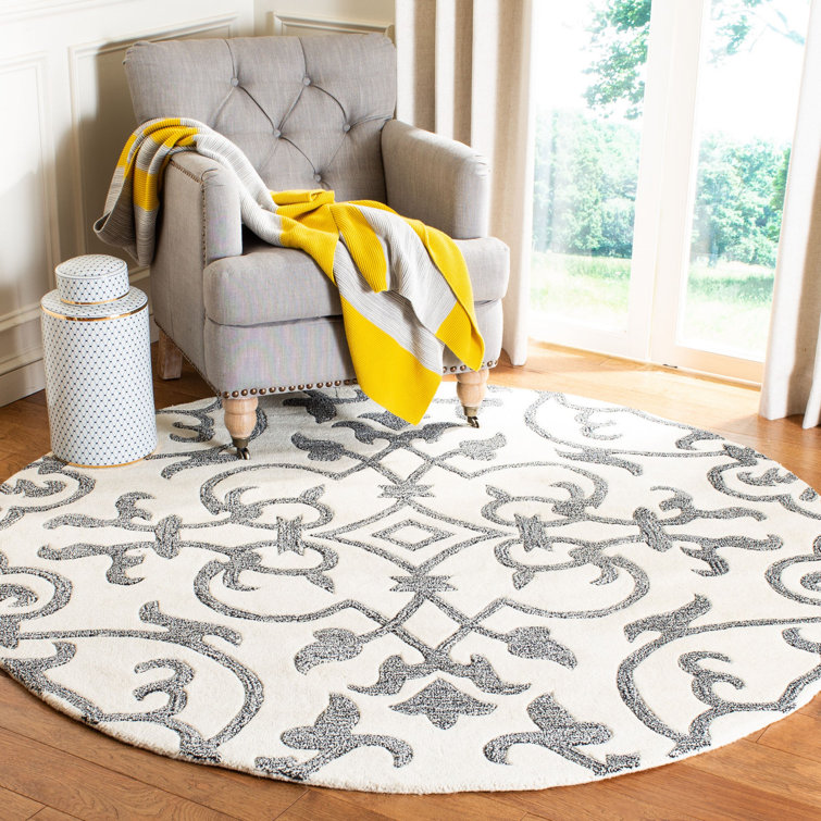 Candelo Hand Tufted Wool Floral Rug