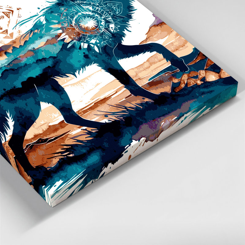 «Southwestern Animals», art loup 55, H 8 po x l 10 po