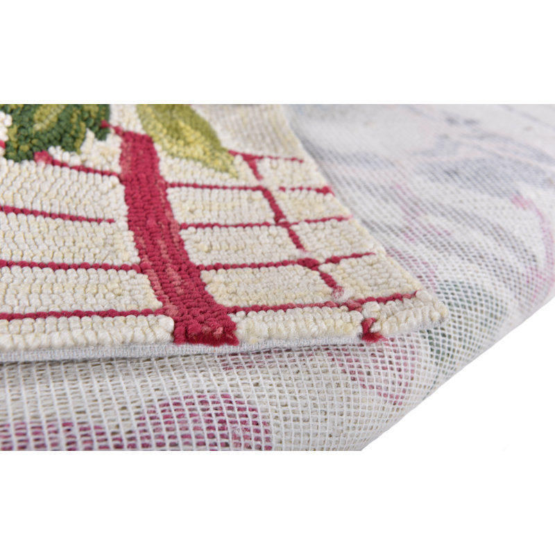 Jessie Hand-Tufted White Rug, Square 180cm