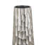 Ensemble de 2 vases décoratifs, fabrication artisanale, argent texturé 23, 20 pouces