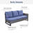 Naresa 5 - Person Patio Conversation Set with Cushions-790704056