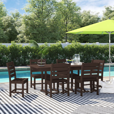 POLYWOOD x Sol 72 7-Piece Traditional Dining Set