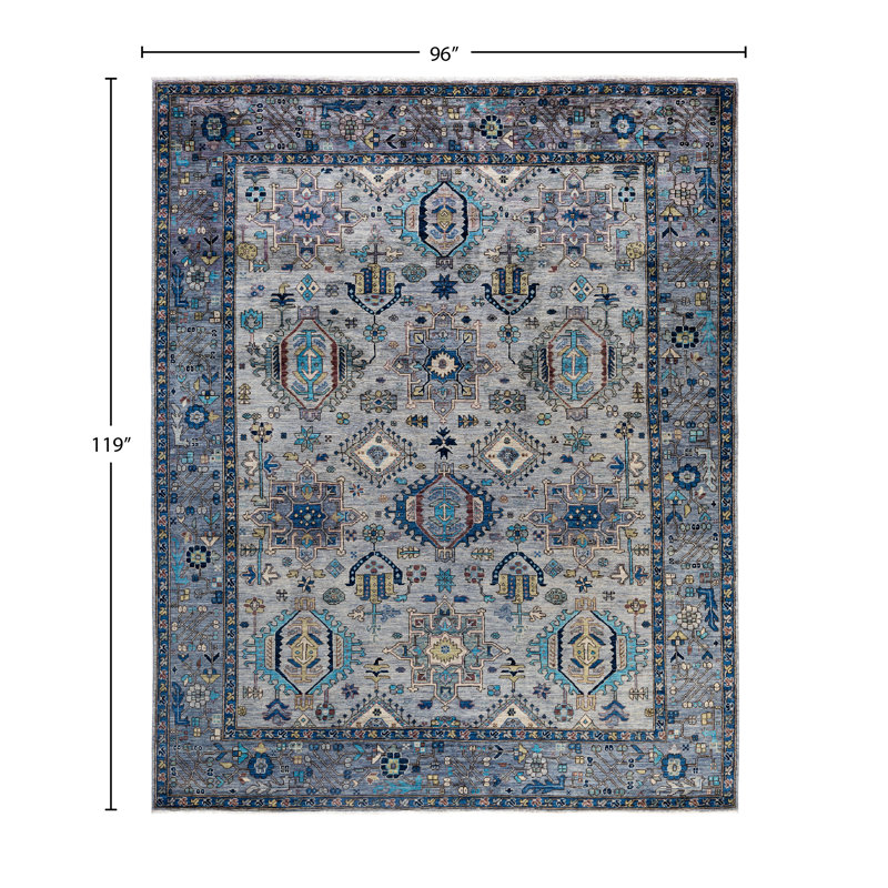 Serapi One-of-a-Kind 8' 0" X 9' 11" Hand Knotted Area Rug