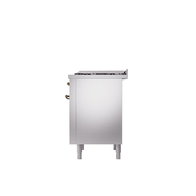 Cuisinière mixte 36 po ILVE Nostalgie II, Propane liquide, Acier inoxydable / bronze