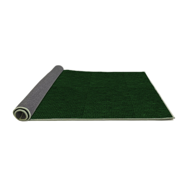 Tapis vert en laine, Rond 8 pi