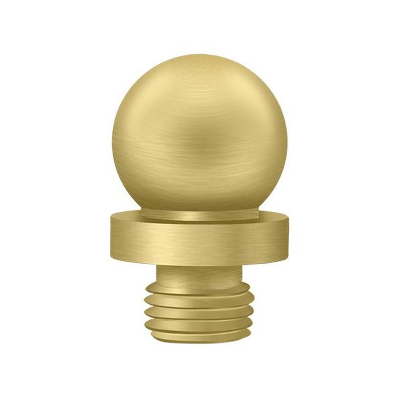 Charnière de porte boule ronde, Laiton brossé
