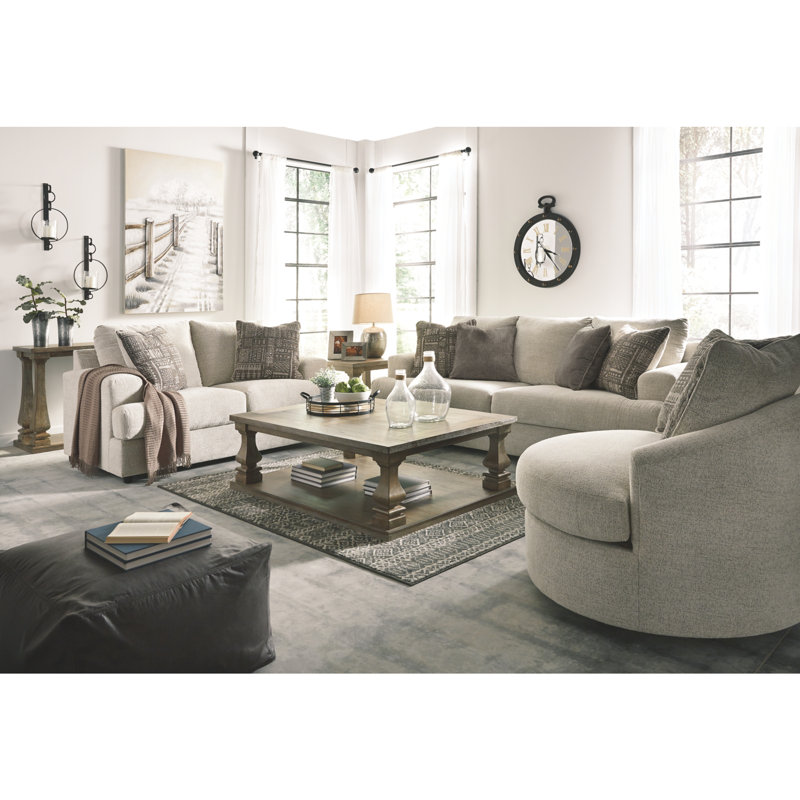 North Andover Upholstered Sofa, Stone, 39" H x 96" W x 40" D