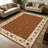 1PC Vintage Floral Bordered Damask area rugs for Living Room, Soft and Comfortable, Suitable for all seasons, easy-to-maintain, machine washable Indoor floor mat, Under Table Farmhouse suitable for dining room, bedroom, entryway, kitchen, hallway,-405038632