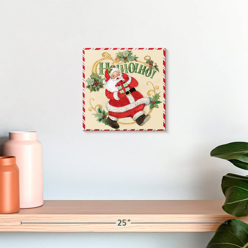 Père Noël rétro Lelend, H 10 po x l 10 po