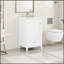 Meuble-lavabo moderne de 20 pouces avec lavabo, rangement spacieux et finition résistante à l'eau pour une organisation élégante