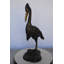 Statue en bronze Dingess Crane regardant vers le bas - Taille: L 17 po x l 12 po x H 31 po.