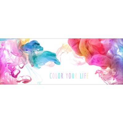 Colour Your Life II 1 Piece Wall Art on Glass
