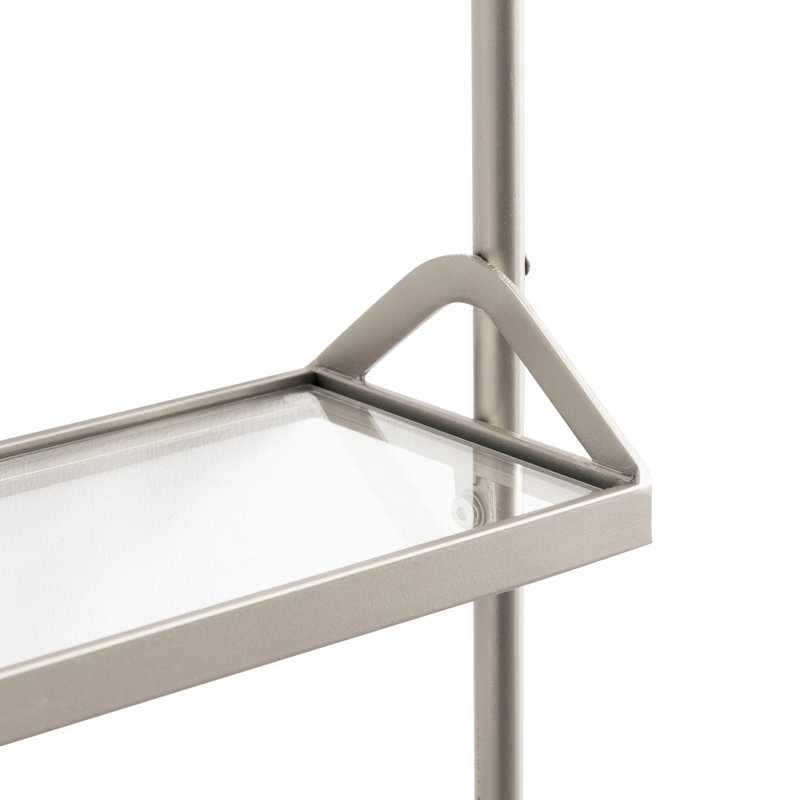 Étagère murale de rangement à plusieurs niveaux, Argent argent