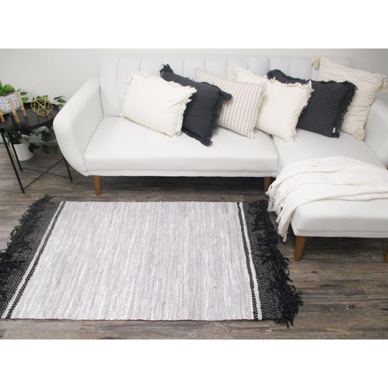 Striped Indoor Rug, Rectangle 4' x 6 '