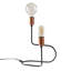 Lampe de table noire 14,17 po Keturah