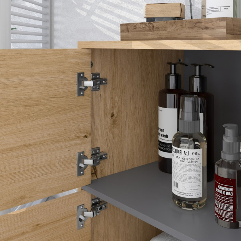 Engineered Wood Freestanding Bathroom Cabinet