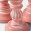 Bougeoirs à colonne Rose Reverie (ensemble de 3)