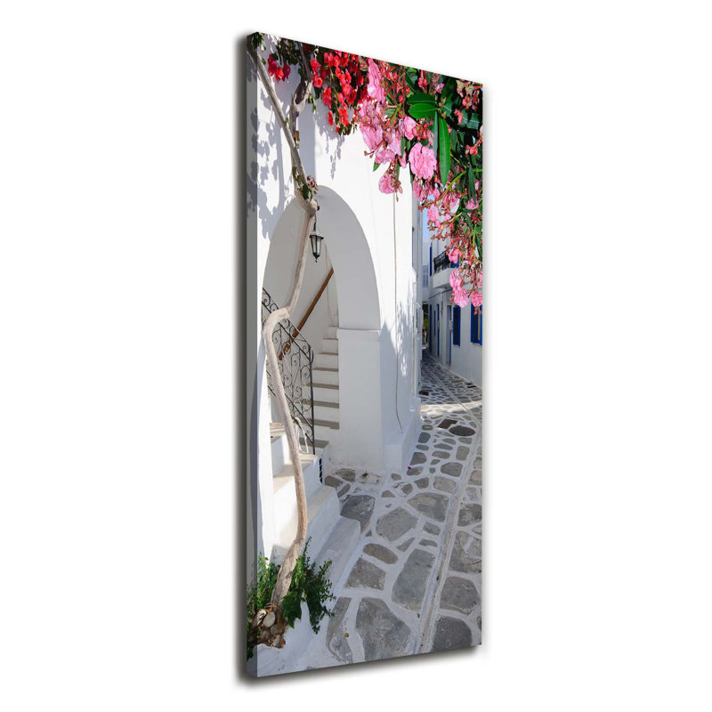 Greek Village - Wrapped Canvas Print
