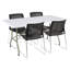 Table de formation rectangulaire pliante en plastique moulé par soufflage intérieur / extérieur-61206863-61206866