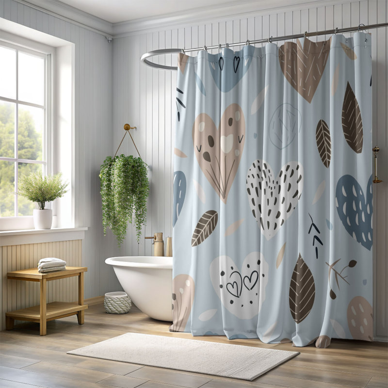 Loving Bear - Premium Shower Curtain 203, 74"H x 71"W