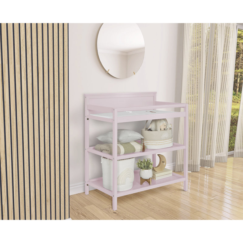Table à langer universelle avec coussin, Rosé