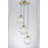3-Light Modern Linear Ribbed Glass Pendant