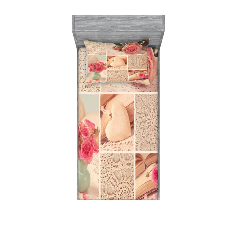 Microfiber Sheet Set, Twin Sheet Set with Fitted Sheet