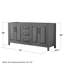 Daria 71'' W Double Bathroom Vanity Base-38230638