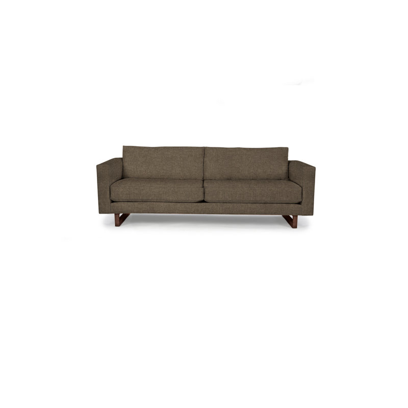 Avalon Sofa, Walnut, Smoke Polyester