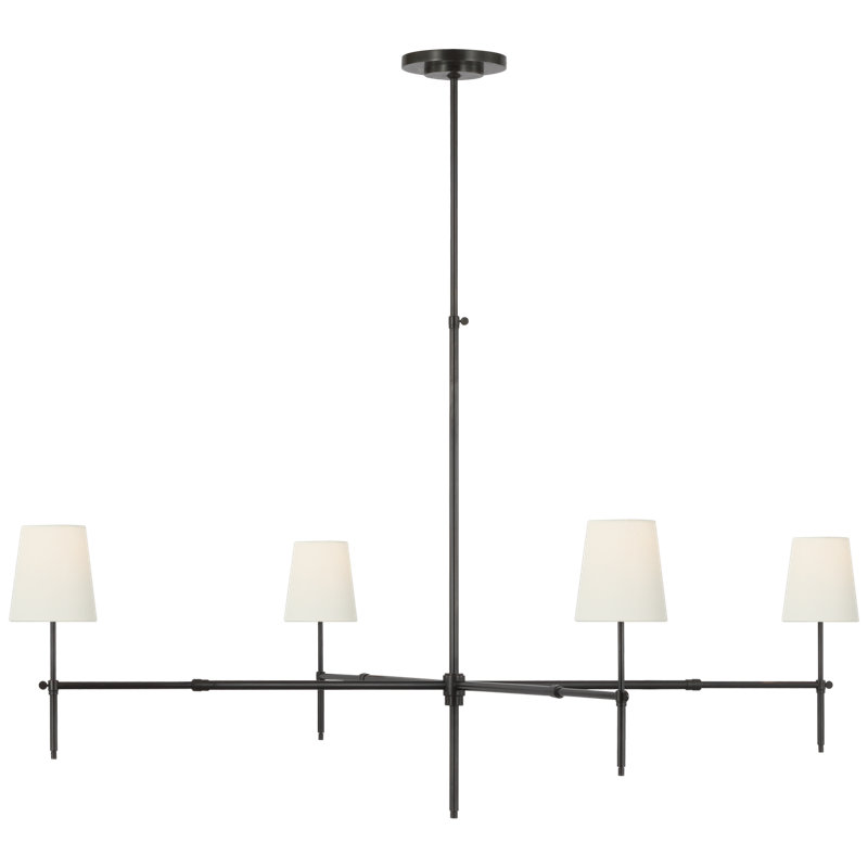 Bryant 4 - Light Chandelier, 33.25" H x 48" W x 48" D, Bronze