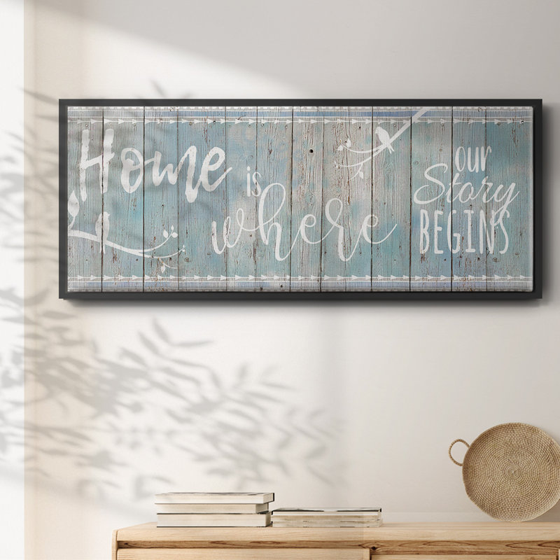 Home Story- Framed Canvas