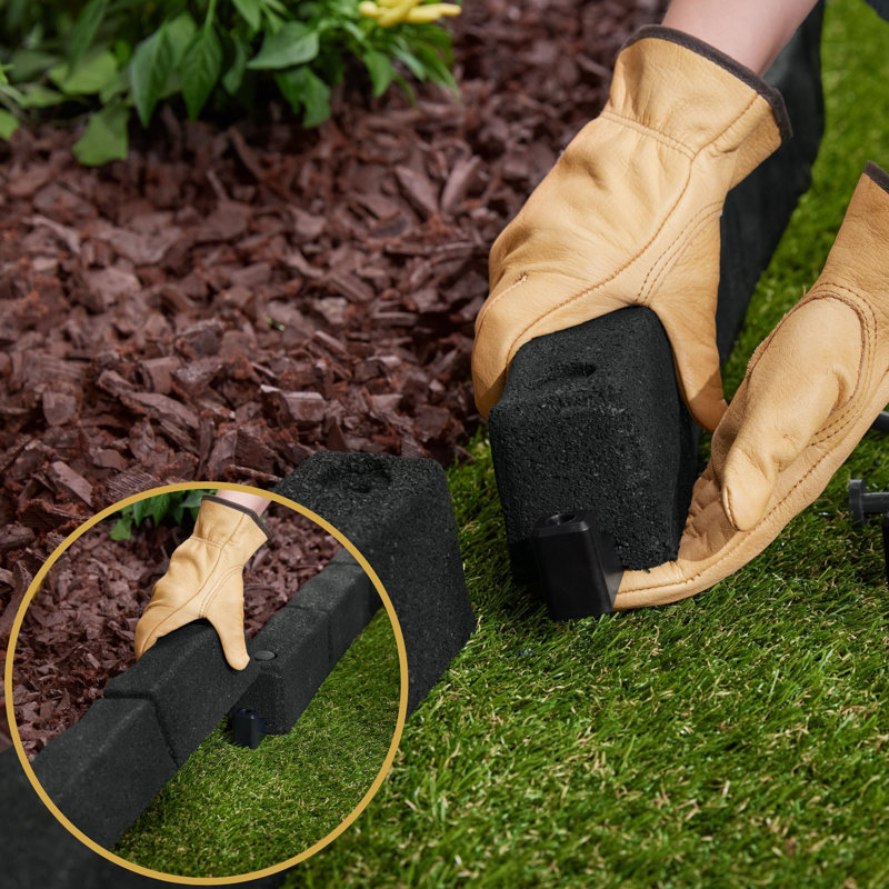 GS SmartLoc Cobblestone Edger - (4), Black