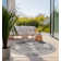 Round Dynamic Geometric Indoor / Outdoor Area Rug