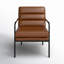 Keeley 23.5" W Top Grain Leather Armchair-1421850150