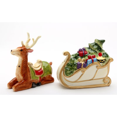 The Holiday Aisle Stanger Christmas Salt and Pepper Shaker Set