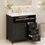 Meuble-lavabo autoportant avec lavabo, 3 tiroirs et tablette réglable-130000217-130000220