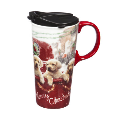 The Holiday Aisle® Viviana Ceramic Travel Mug
