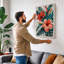 Monstera and Bloom Botanical - Wrapped Canvas-946212204-946212200